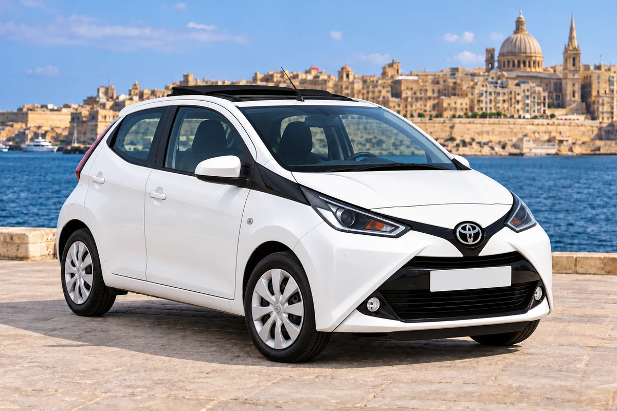 White Toyota Aygo Open Top