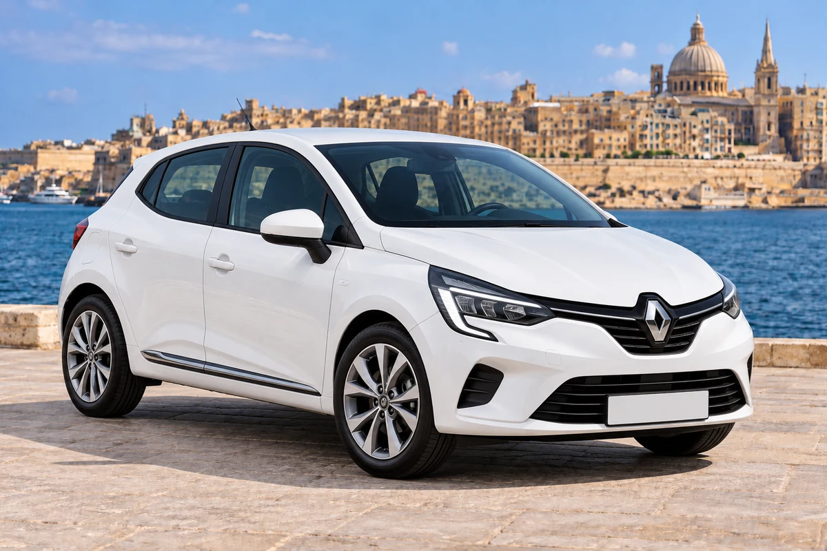 White Renault Clio