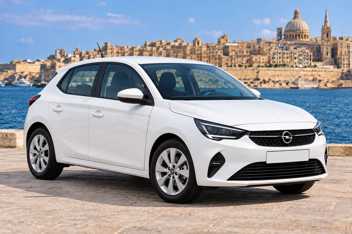 White Opel Corsa Automatic